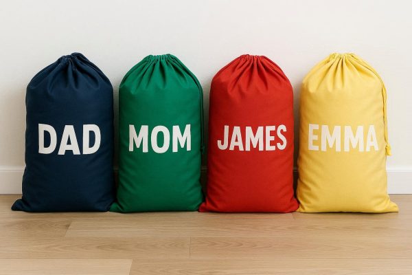13 Color-Coded Laundry Bags for Family Organization