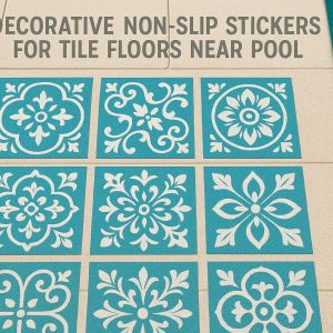 21 Decorative Non-Slip Stickers for Tile Floors Near Pool