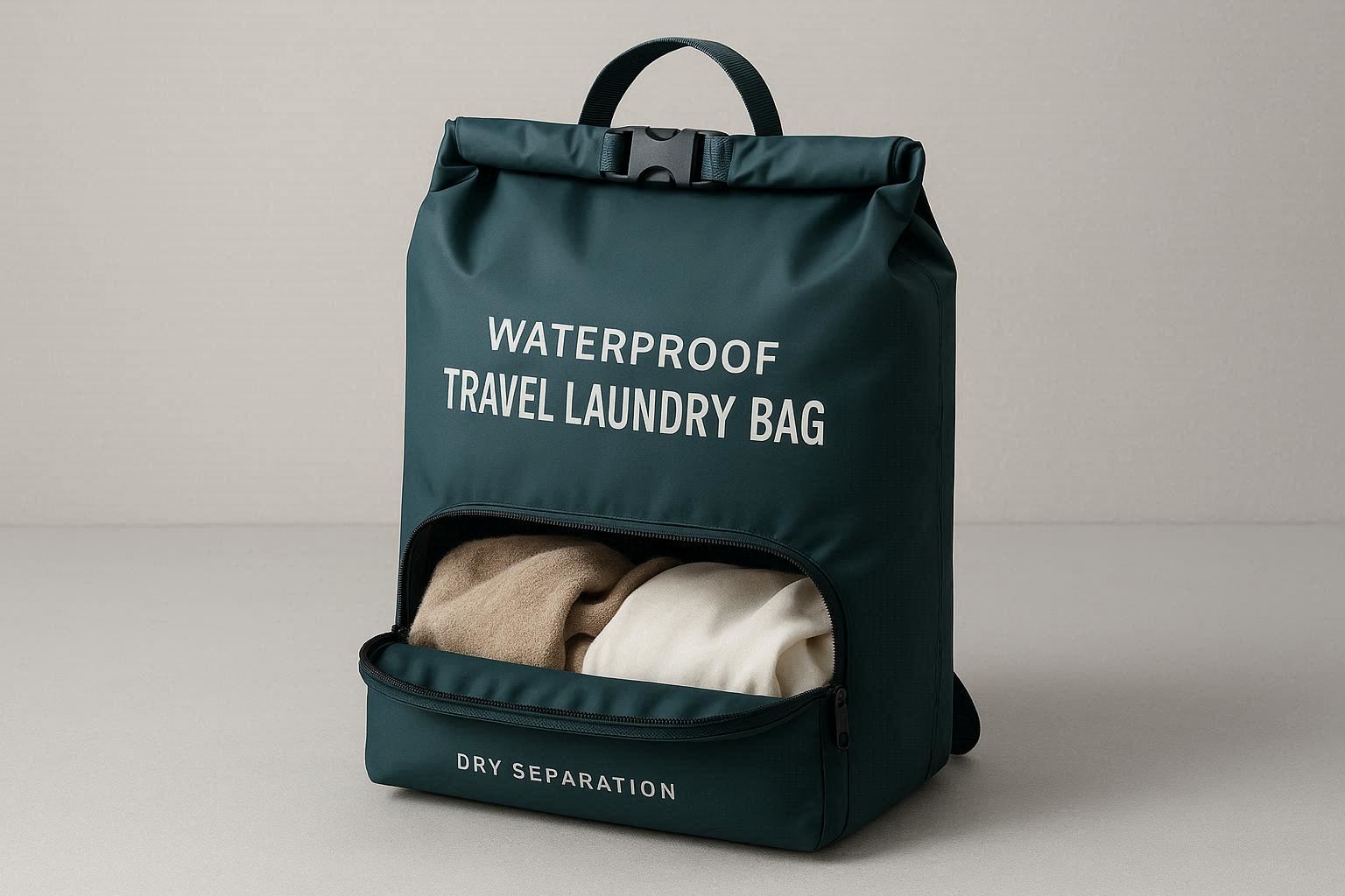Waterproof Travel Laundry Bag with Dry Separation - Image 1