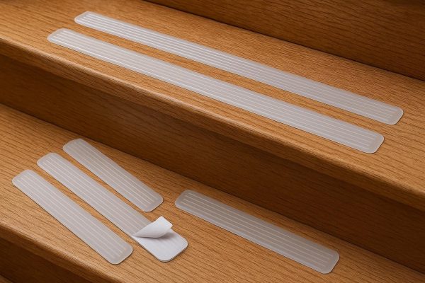 17 Self-Adhesive Silicone Anti-Slip Strips for Stair Edges