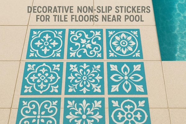 21 Decorative Non-Slip Stickers for Tile Floors Near Pool