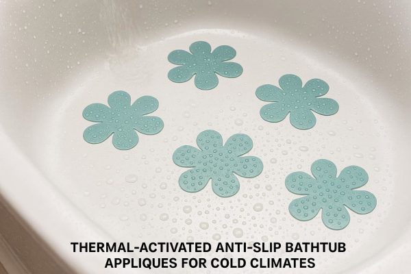 22 Thermal-Activated Anti-Slip Bathtub Appliques for Cold Climates