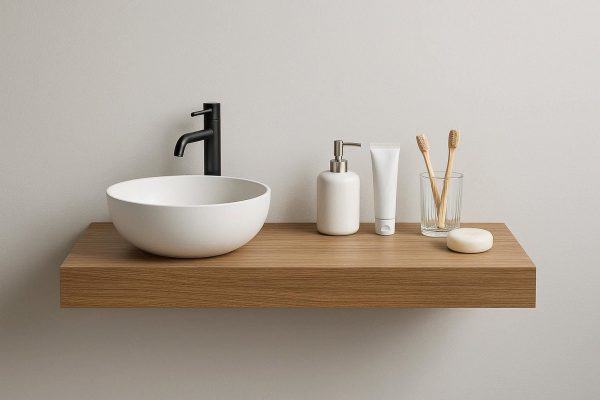 3 Wall-Mounted Floating Bathroom Shelf for Modern Bathrooms