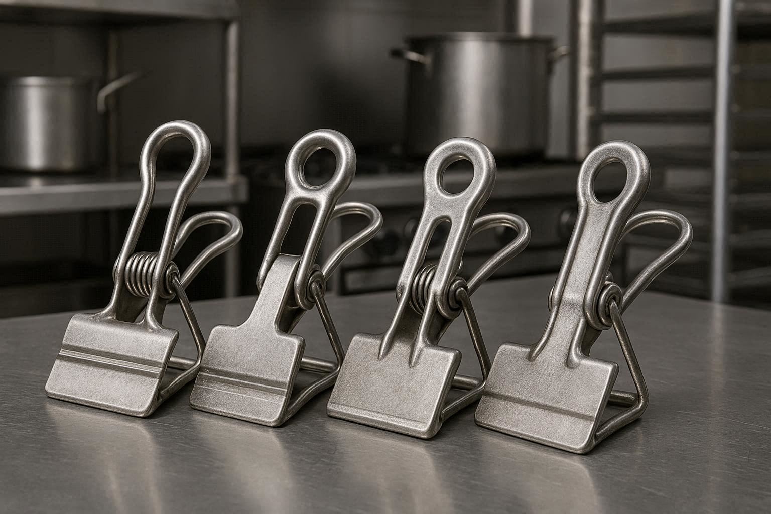 Heavy-Duty Wire Clips for Industrial Kitchen Use - Image 1